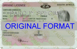 Fake Id Template South Africa